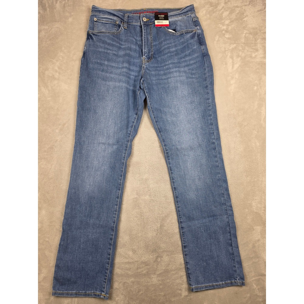 Lucky Brand 223 Straight Jeans Mens 34x34 Blue Stretch Denim Casual